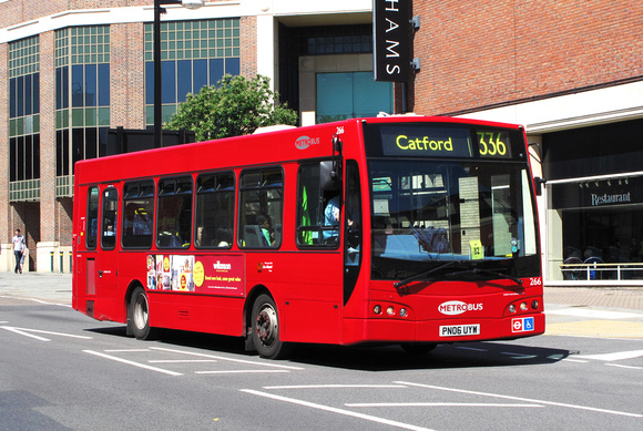 Route 336, Metrobus 266, PN06UYW, Bromley