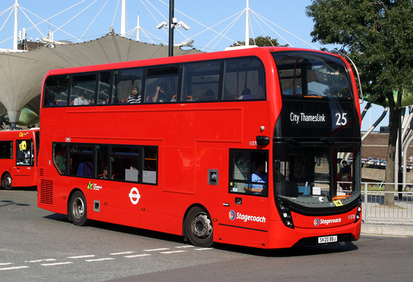 Route 25, Stagecoach London 11378, SK20BBJ, Stratford