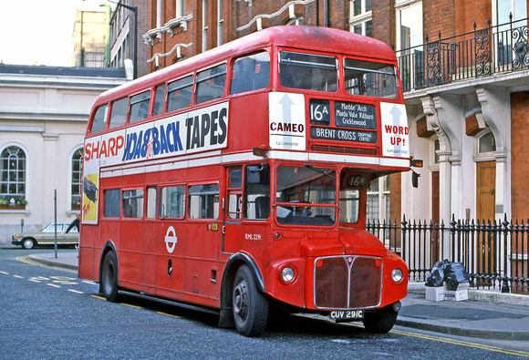 Route 16A, London Transport, RM2291, CUV291C, Oxford Street