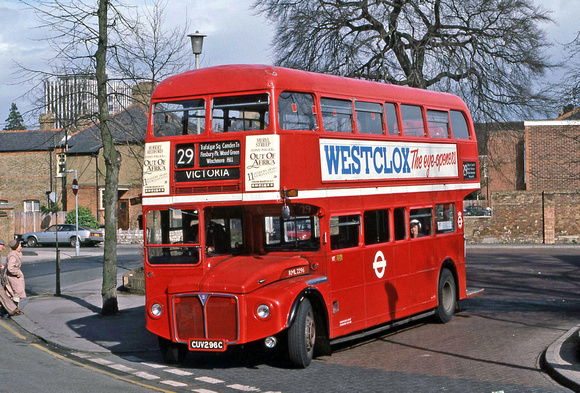 Route 29, London Transport, RML2296, CUV296C, Enfield