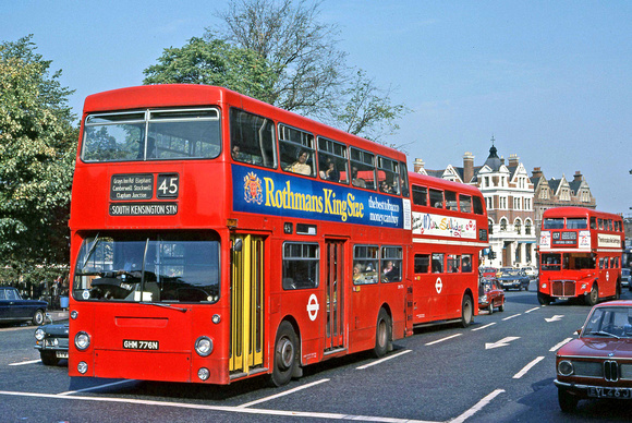 Route 45, London Transport, DM1776, GHM776N, Clapham Common