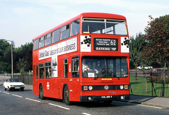 Route 62, London Transport, T169, CUL169V, Becontree