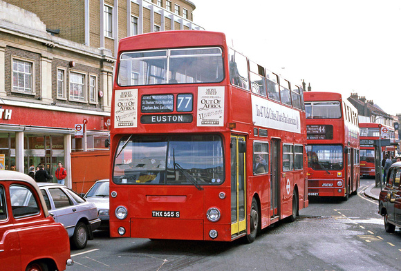 Route 77, London Transport, DMS2555, THX555S, Tooting