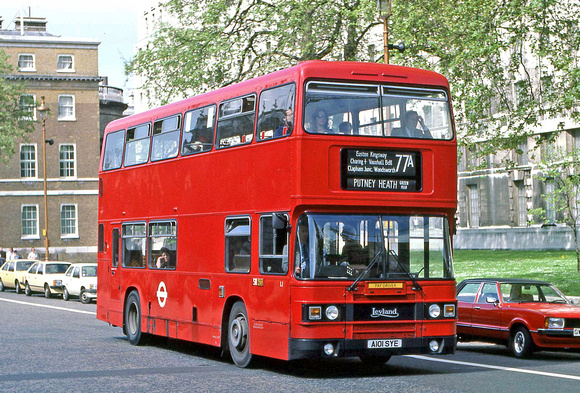 Route 77A, London Transport, L1, A101SYE, Whitehall