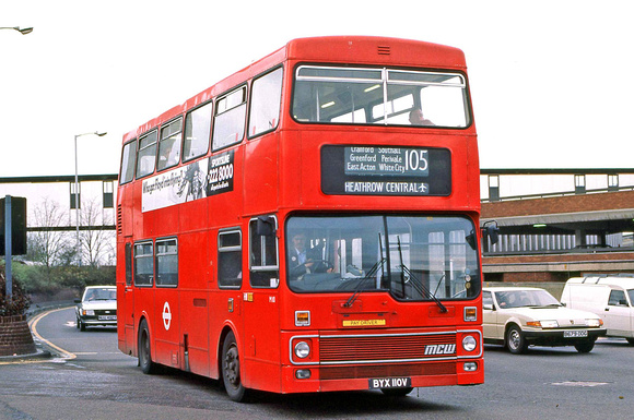 Route 105, London Transport, M110, BYX110V, Heathrow
