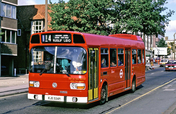 Route 114, London Transport, LS34, KJD534P, Harrow