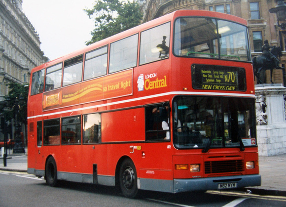 Route N70, London Central, AV2, M82MYM, Trafalgar Square