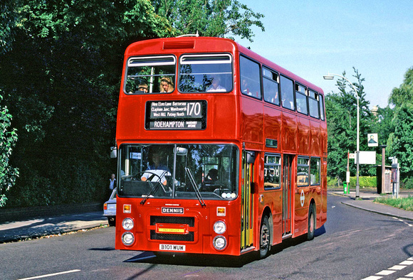 Route 170, London Transport, H1, B101WUW, Putney Heath