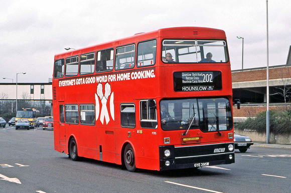 Route 202, London Transport, M395, GYE395W, Heathrow