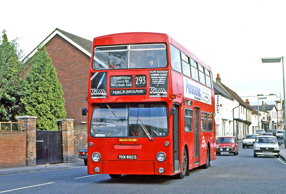 Route 293, London Transport, DM2602, THX602S, Ewell