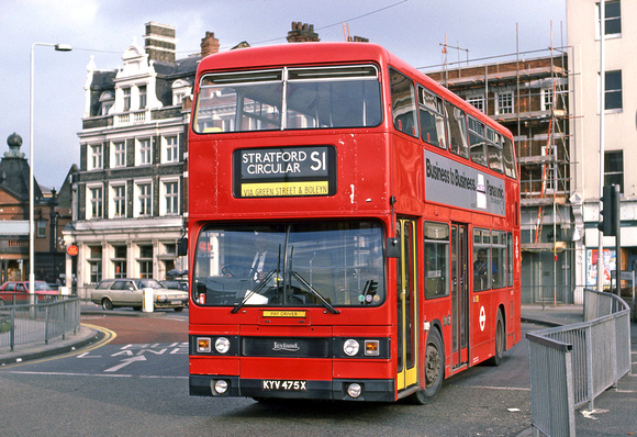Route S1, London Transport, T475, KYV475X, Stratford