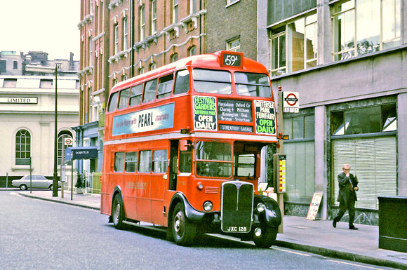 Route 59A, London Transport, RT765, JXC128, John Princes Street