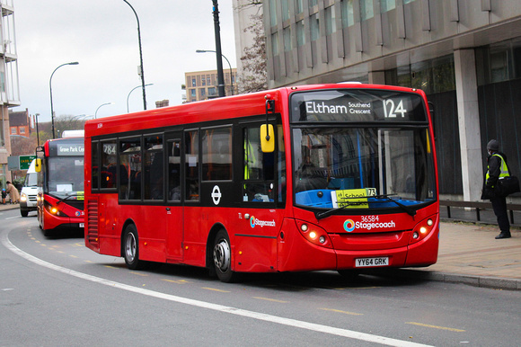 Route 124, Stagecoach London 36584, YY64GRK, Catford
