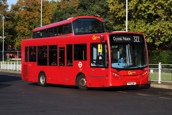 Route 322, Go Ahead London, SE240, YY15CNF, Crystal Palace