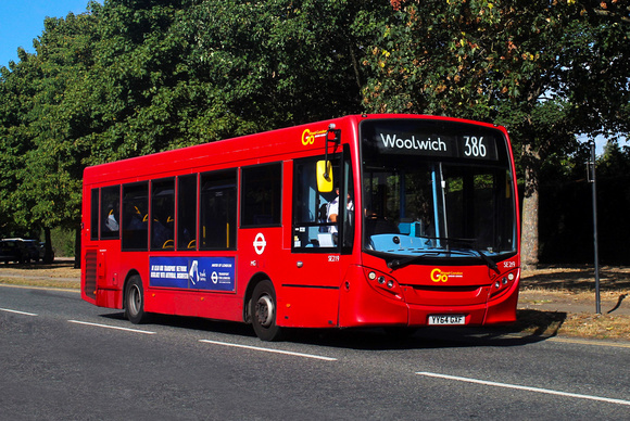 Route 386, Go Ahead London, SE219, YY64GXF, Woolwich