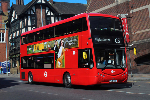 Route C3, Tower Transit, OE34022, YJ21EXD, Clapham Junction
