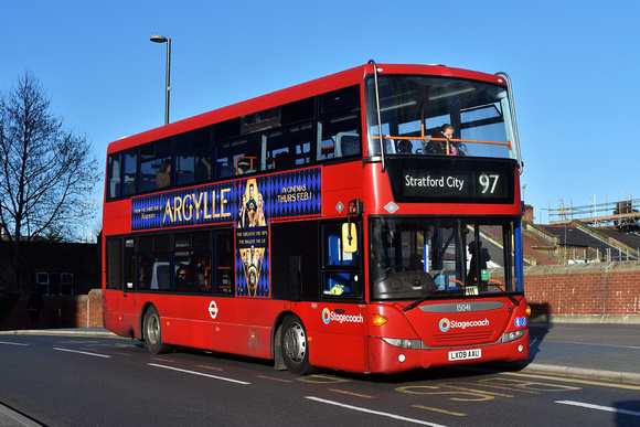 Route 97, Stagecoach London 15041, LX09AAU, Walthamstow