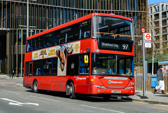 Route 97, Stagecoach London 15097, LX09FYS, Stratford