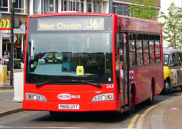 Route 367, Metrobus 263, PN06UYT, Croydon