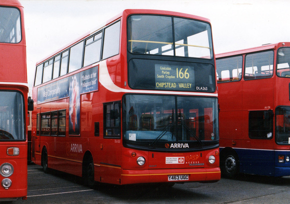 Route 166, Arriva London, DLA263, Y463UGC