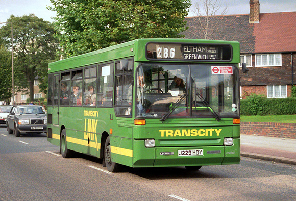 Route 286, Transcity, J229HGY, Eltham