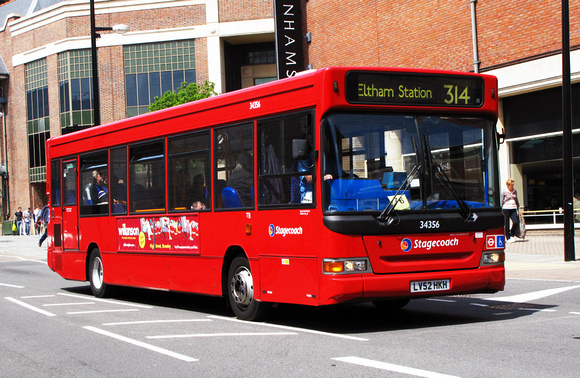 Route 314, Stagecoach London 34356, LV52HKH, Bromley