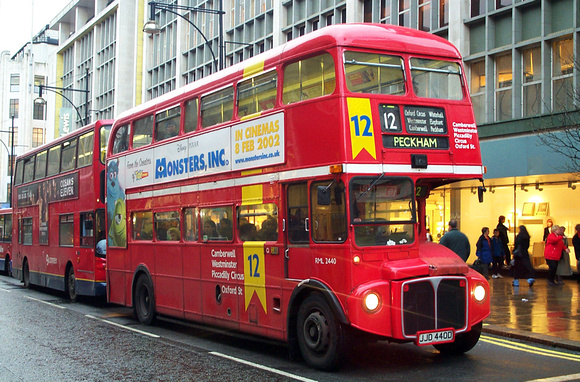 Route 12, London Central, RML2440, JJD440D, Oxford Street