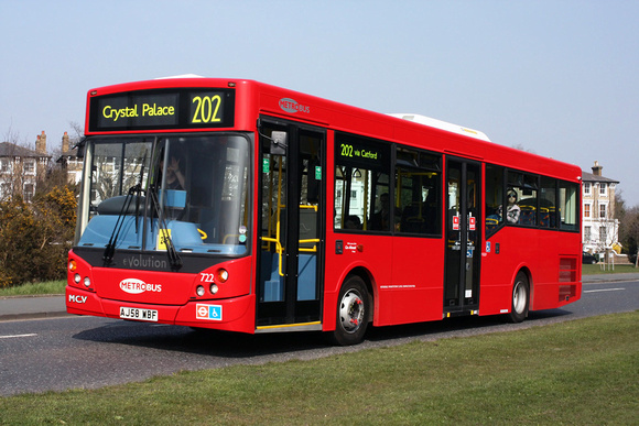 Route 202, Metrobus 722, AJ58WBF, Blackheath