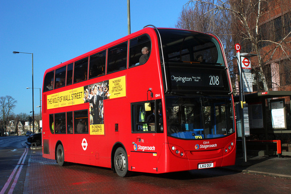 Route 208, Stagecoach London 10144, LX12DGF, Bromley