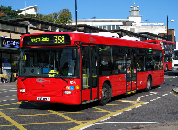 Route 358, Metrobus 528, YN53RXX, Bromley