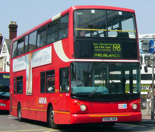 Route 198, Arriva London, DLA60, S260JUA, Croydon