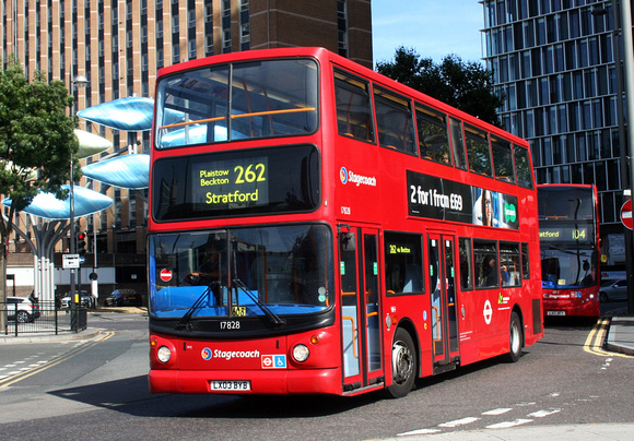 Route 262, Stagecoach London 17828, LX03BYB, Stratford