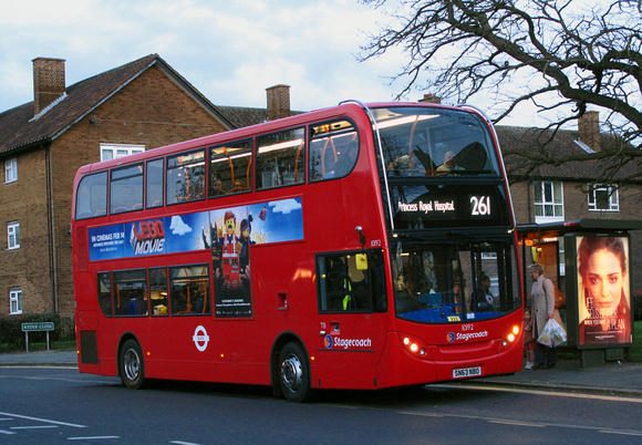 Route 261, Stagecoach London 10192, SN63NBO, Grove Park