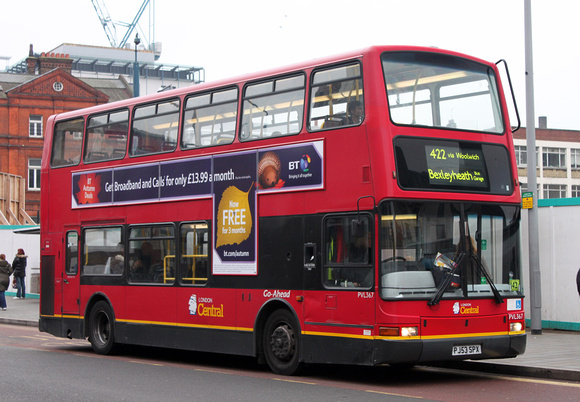 Route 422, London Central, PVL367, PJ53SPX, Woolwich