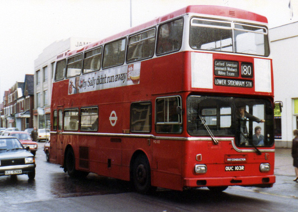 Route 180, London Transport, MD103, OUC103R, Catford