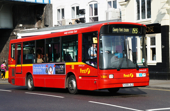 Route 193, First London, DMS41259, T259JLD, Romford