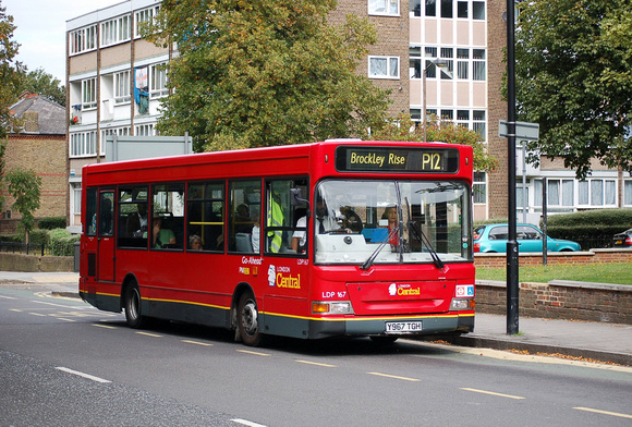 Route P12, London Central, LDP167, Y967TGH, Peckham Rye
