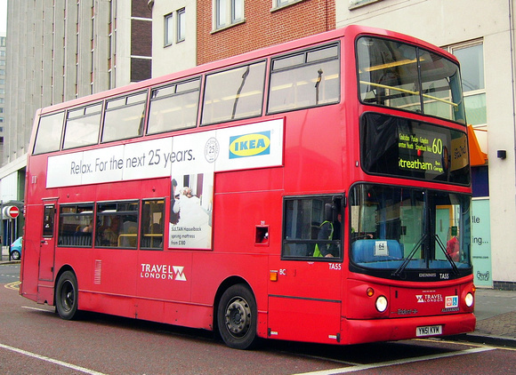 Route 60, Travel London, TA55, YN51KVM, Croydon