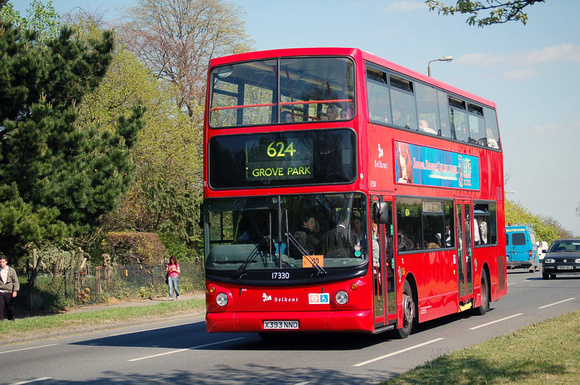 Route 624, Selkent ELBG 17330, X393NNO, Bexley Road