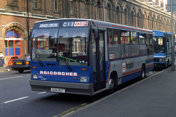 Route C12, R&I+Coaches, G126RGT, Kings Cross