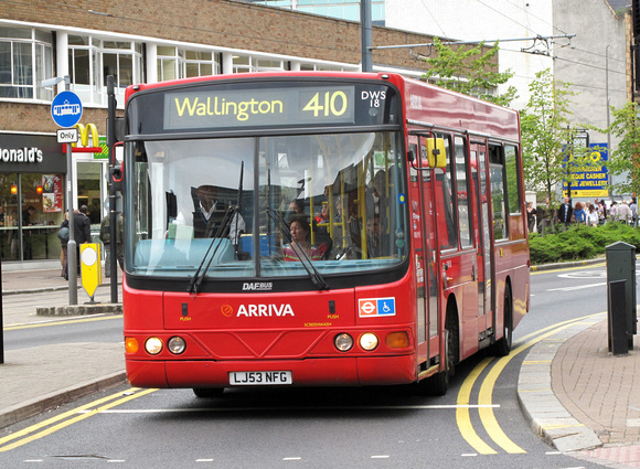 Route 410, Arriva London, DWS18, LJ53NFG, Croydon