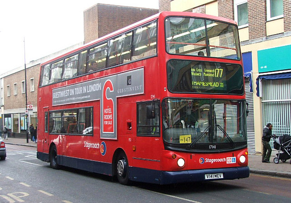 Route 177, Stagecoach London 17141, V141MEV, Woolwich