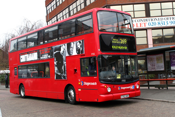 Route 269, Stagecoach London 17352, X352NNO, Bromley