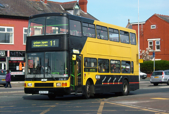 Route 11, Blackpool Transport 376, M376SCK, Cleveleys
