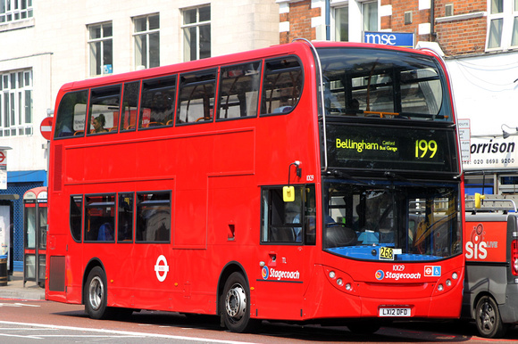 Route 199, Stagecoach London 10129, LX12DFD, Catford