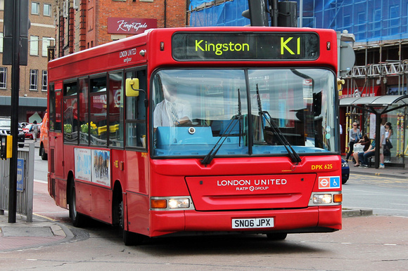 Route K1, London United RATP, DPK625, SN06JPX, Kingston