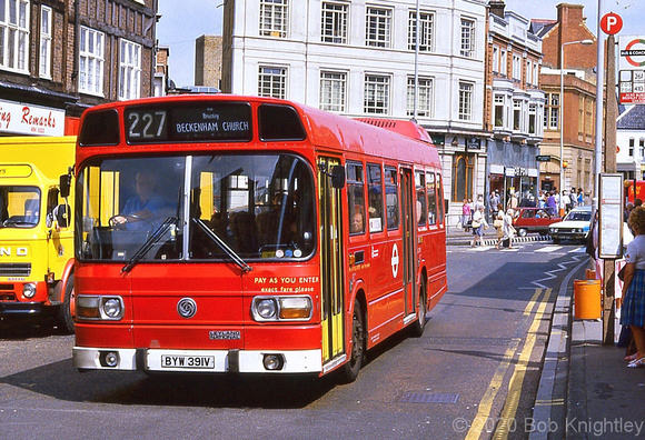 Route 227, London Transport, LS391, BYW391V, Bromley