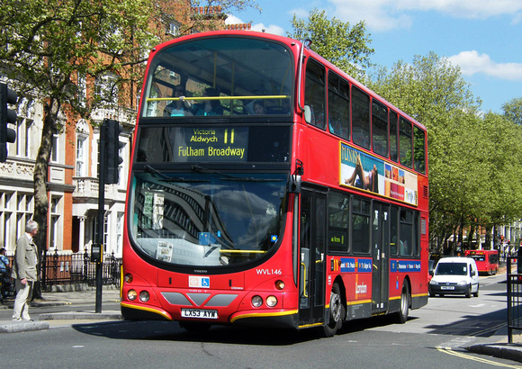 Route 11, London General, WVL146, LX53AYW, Victoria