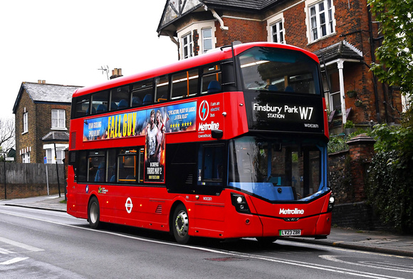 Route W7, Metroline, WDE2871, LV23ZBR, Muswell Hill