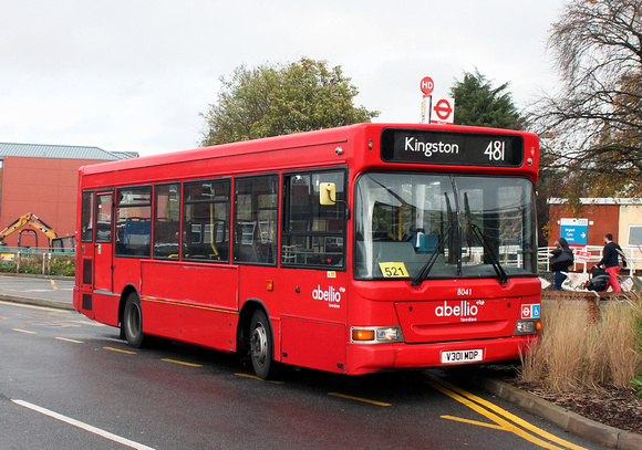 Route 481, Abellio London 8041, V301MDP, West Middlesex Hospital